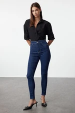 Trendyol Dark Blue High Waist Skinny Jeans