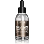 Revuele Paradise Bronze Self Tan Face Drops samoopalovací kapky na obličej odstín Medium To Dark 30 ml