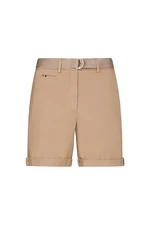 Tommy Hilfiger Krátke nohavice - COTTON TWILL CHINO SHORT béžové