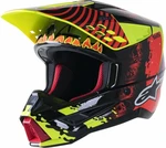 Alpinestars S-M5 Solar Flare Helmet Black/Red Fluorescent/Yellow Fluorescent/Glossy L Kask