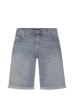 Tommy Hilfiger Krátke nohavice - MIAMI SHORT 5PKT PINE GREY sivé