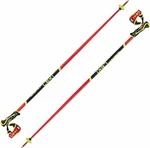 Leki WCR SL 3D Bright Red/Black/Neonyellow 140 cm Bastoncini da sci