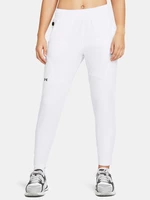 Biele dámske športové nohavice Under Armour UA Unstoppable Hybrid