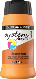 Daler Rowney System3 Akril festék Fluorescent Orange 500 ml 1 db