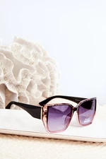 Dámské sluneční brýle s UV filtrem, růžovo-hnědé