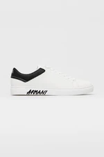 Kožené sneakers boty Armani Exchange bílá barva