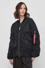 Bomber bunda Alpha Industries CWU MA-1 Bomber NC Wmn černá barva, přechodná