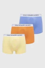 Boxerky Polo Ralph Lauren 3-pack pánské, žlutá barva, 714830299