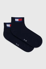 Ponožky Tommy Jeans 2-pack tmavomodrá barva