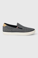 Tenisky Tommy Hilfiger TH HI VULC LOW SLIPON CHAMBRAY pánské, tmavomodrá barva, FM0FM04947