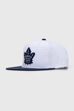 Kšiltovka Mitchell&Ness NHL TORONTO MAPLE LEAFS bílá barva, s aplikací