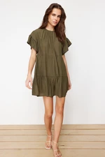 Trendyol Khaki Loose Cut Mini Woven Dress