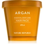 NATURE REPUBLIC Argan Essential Deep Care Hair Pack hydratačná a vyživujúca maska pre poškodené vlasy 470 ml