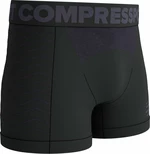 Compressport Seamless Boxer M Black/Grey S Běžecká spodní prádlo