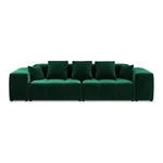 Zielona aksamitna sofa 320 cm Rome Velvet – Cosmopolitan Design