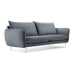 Szara aksamitna sofa Cosmopolitan Design Florence, 160 cm