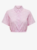 Pink women's cropped shirt ONLY Kala Alicia