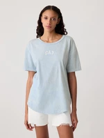 Light blue women's T-shirt with GAP logo