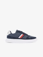 Tommy Hilfiger Light Cupsole Mix Stripes Men's Dark Blue Leather Sneakers