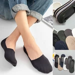 3 Pairs Fashion Women Girls Socks Style Solid Color Boat Casual Short Antiskid High Quality Invisible Ankle Socks Black Unisex