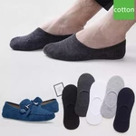 5 Pairs/Lot New Cotton Men Invisible Socks Men Sock Slippers Silicone Soft Breathable Sweat absorpt Anti-skid Solid Summer Socks