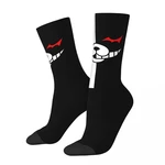 Hip Hop Retro Danganronpa Monokuma Crazy Men's Socks Unisex Street Style Pattern Printed Funny Novelty Happy Crew Sock Boys Gift