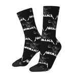 Metallicas Skull Logo Dress Socks Men's Women's Warm Fashion Heavy Metal Music Crew Socks