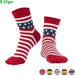 3 Pair Business Cotton Socks Men Fashion Crew Five Finger Socks Male Brand Casual Toe Socks Men Thermal Warm Socks