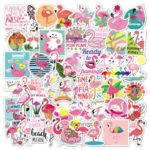 10/50PCS Flamingos Stickers Dream Animal Cute Anime Cartoon Sticker Toys for Children Gift DIY Laptop Bike Stationery Bottle