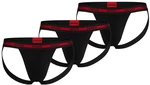 Hugo Boss 3 PACK - pánské slipy HUGO JOCK STRAP 50496724-002 XL