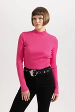 DEFACTO Fitted Half Turtleneck Rib Knit Sweater