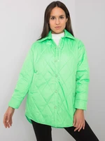 Women's quilted jacket Zenya - fluo green