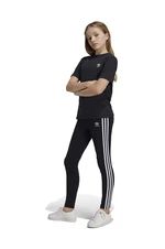 Kalhoty adidas Originals LEGGINGS černá barva, vzorované, IY7475