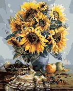 Zuty Pittura diamante Bouquet di girasoli Autunno Tuned