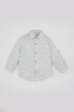 DEFACTO Baby Boy Voile Long Sleeve Patterned Shirt