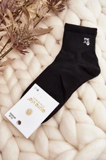 Women's cotton socks black