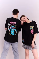 DEFACTO Cool Disney Lilo & Stitch Oversize Fit Crew Neck Short Sleeve T-Shirt