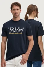 Bavlnené tričko Red Bull Racing x Pepe Jeans tmavomodrá farba, s potlačou, RU500002