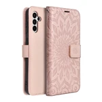 Flipové pouzdro Forcell MEZZO pro Samsung Galaxy A12, mandala rose gold