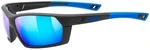 UVEX Sportstyle 225 Black/Blue Mat/Mirror Blue Lunettes vélo