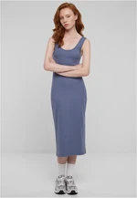 Women's Long Rib Dress Blue