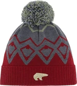 Eisbär Ziggy OS Pompon Beanie Burgundy/Anthracite/Misty Forest UNI Mütze