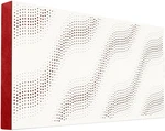 Mega Acoustic FiberPRO120 SineWave White/Red Absorpční dřevěný panel