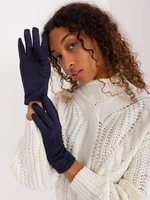 Women's Navy Blue Touch Gloves