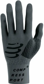 Compressport 3D Thermo Gloves Asphalte/Black Guanti da corsa