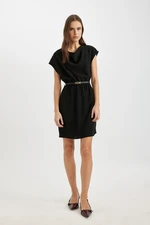 DEFACTO Crepe Sleeveless Mini Dress