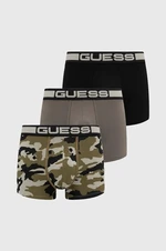 Boxerky Guess JOE 3-pack pánské, zelená barva, U4BG05.K6YW1