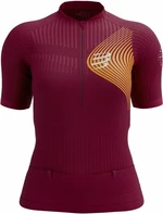 Compressport Trail Postural SS Top W Persian Red/Blazing Orange XS Běžecké tričko s krátkým rukávem