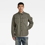 G-STAR Bunda - Stand collar Overshirt zelená