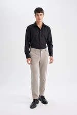 DEFACTO Beige Jogger Buttoned Basic Straight Leg Trousers